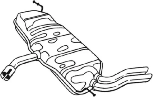 Achterdemper BOSAL 227-233)