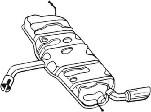 Achterdemper BOSAL 233-127)