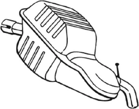 Achterdemper BOSAL 235-001)