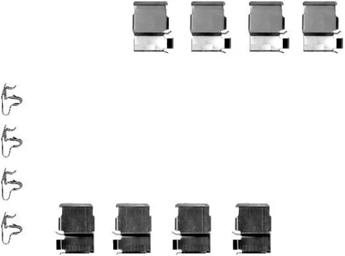 Accessoirekit, schijfremblokken TEXTAR 82050200)