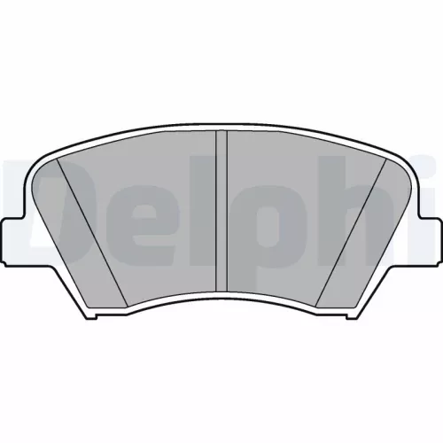 Brake Pad Set, disc brake DELPHI LP2293)