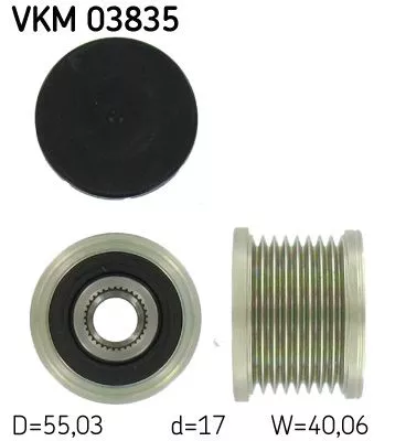 Vrijloopkoppeling van de dynamo SKF VKM 03835)