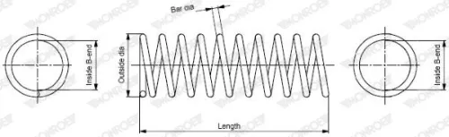 Veerophanging MONROE SP3849)