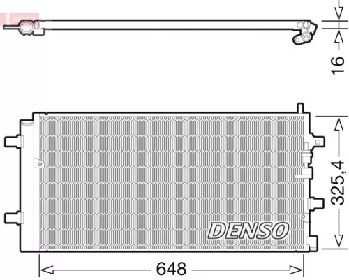 Condenser, air conditioning DENSO DCN02002)