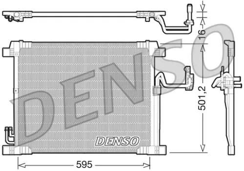Condensor, airconditioning DENSO DCN46012)