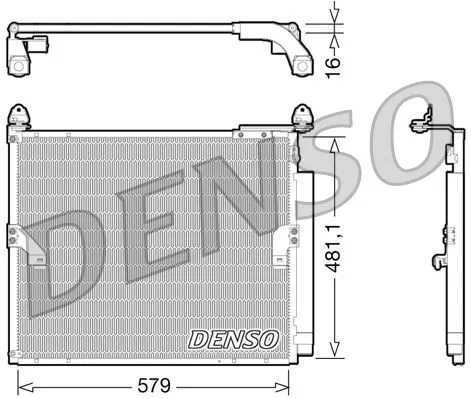 Condensor, airconditioning DENSO DCN50019)