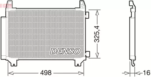 Condensor, airconditioning DENSO DCN50028)