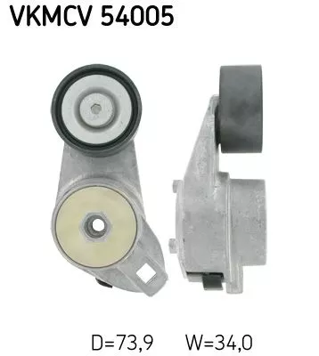 Riemspanner, V-geribbelde riem SKF VKMCV 54005)
