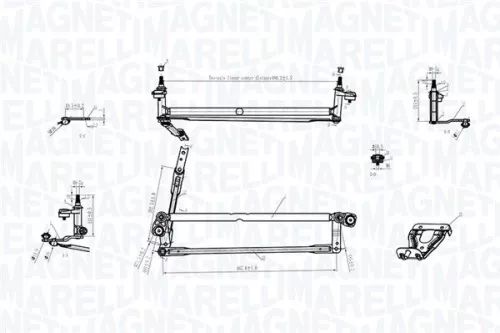 Ruitenwissermechanisme MAGNETI MARELLI 085570177010)