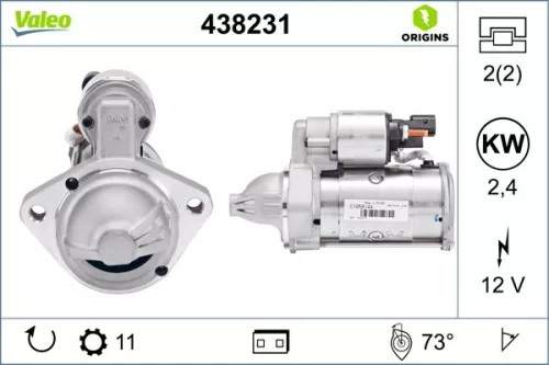 Starter VALEO 438231)