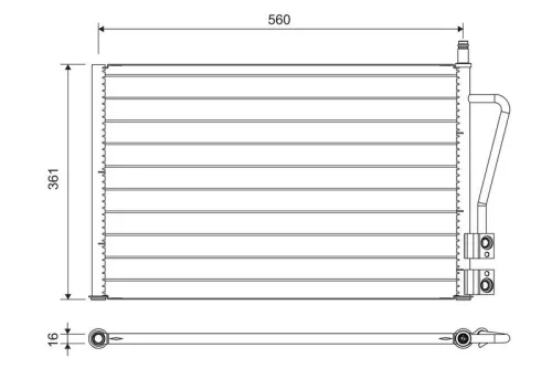 Condenser, air conditioning VALEO 814083)