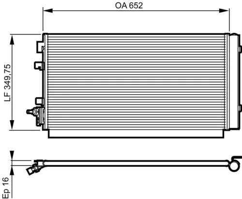 Condensor, airconditioning VALEO 814187)