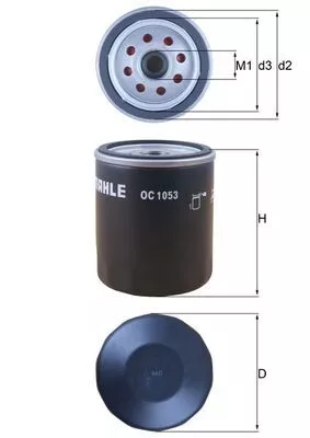 Oil Filter KNECHT OC 1053)