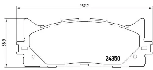 Remblokkenset, schijfrem BREMBO P 83 117)