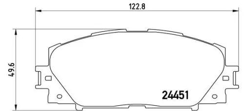 Remblokkenset, schijfrem BREMBO P 83 106)