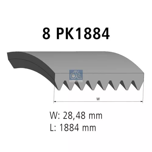 V-vormige riem DT Spare Parts 2.21145)