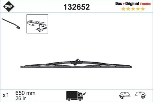 Ruitenwisser SWF 132652)