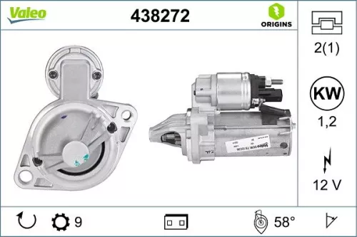 Starter VALEO 438272)