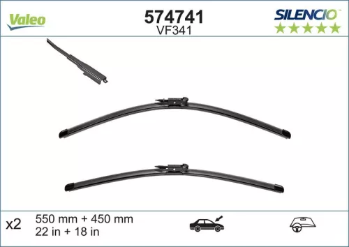Wiper Blade VALEO 574741)