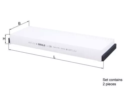 Filter, cabinelucht KNECHT LA 239/S)