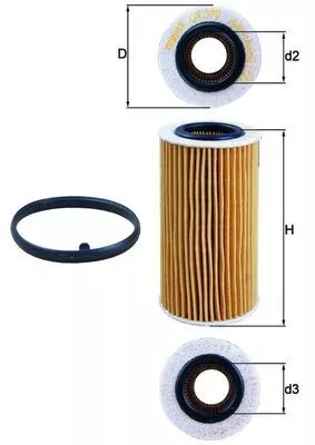 Oliefilter KNECHT OX 370D1)