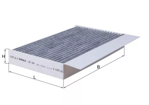Filter, cabinelucht KNECHT LAK 684)