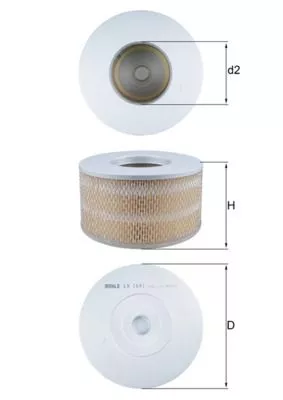 Luchtfilter KNECHT LX 1641)