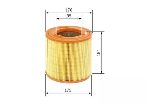 Luchtfilter BOSCH F 026 400 183)
