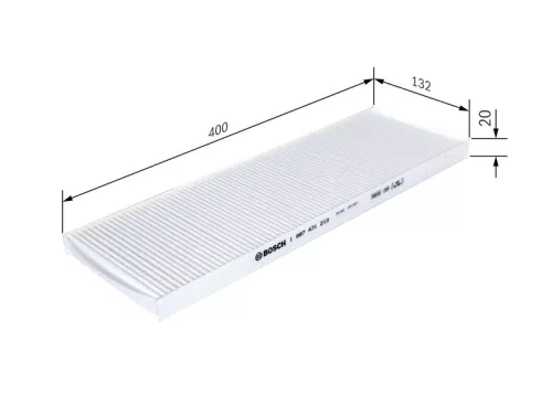 Filter, cabin air BOSCH 1 987 431 210)