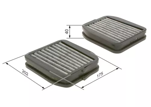 Filter, cabinelucht BOSCH 1 987 432 512)