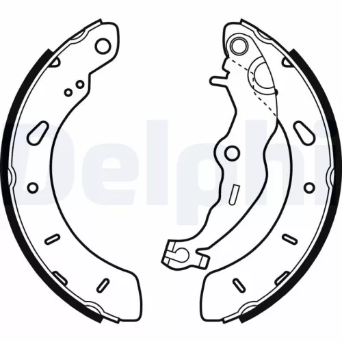 Brake Shoe Set DELPHI LS2062)