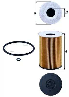 Oil Filter KNECHT OX 787D)