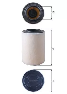 Luchtfilter KNECHT LX 3286)