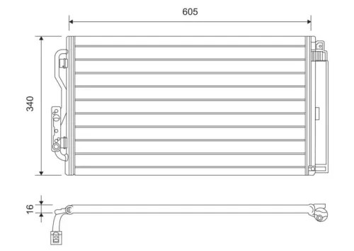 Condensor, airconditioning VALEO 814191)