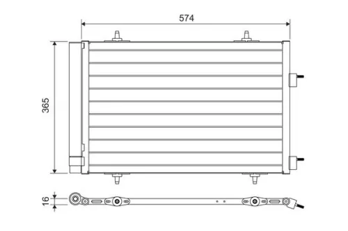 Condensor, airconditioning VALEO 814365)
