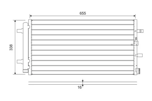 Condensor, airconditioning VALEO 814370)