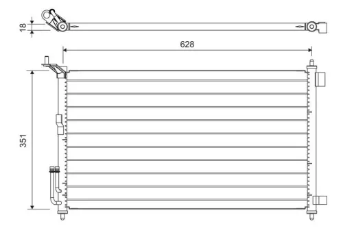 Condensor, airconditioning VALEO 817836)