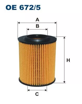 Oliefilter FILTRON OE 672/5)