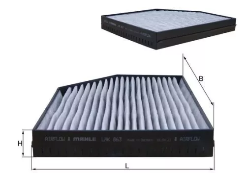Filter, cabinelucht KNECHT LAK 863)