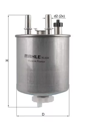 Brandstoffilter KNECHT KL 834)