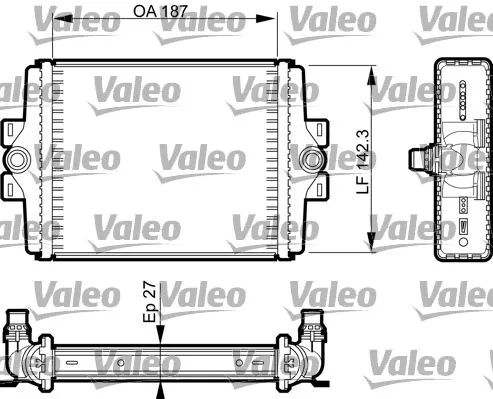 Radiator, motorkoeling VALEO 735467)