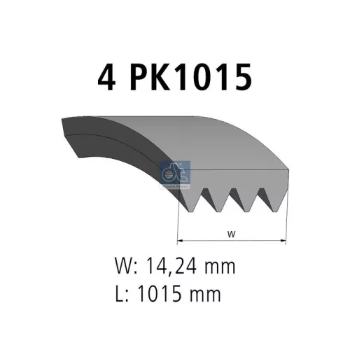 V-ribbed Belt DT Spare Parts 7.54817)