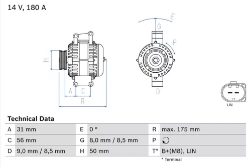 Dynamo BOSCH 0 986 048 450)