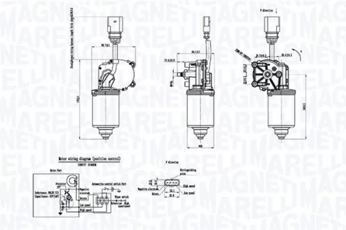 Ruitenwissermotor MAGNETI MARELLI 064053012010)