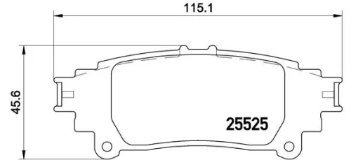 Remblokkenset, schijfrem BREMBO P 83 132)