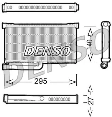 Warmtewisselaar, binnenverwarming DENSO DRR02004)