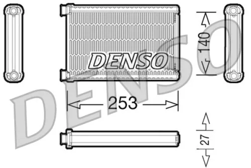 Warmtewisselaar, binnenverwarming DENSO DRR05005)