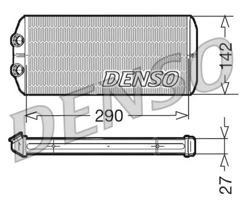 Warmtewisselaar, binnenverwarming DENSO DRR07005)