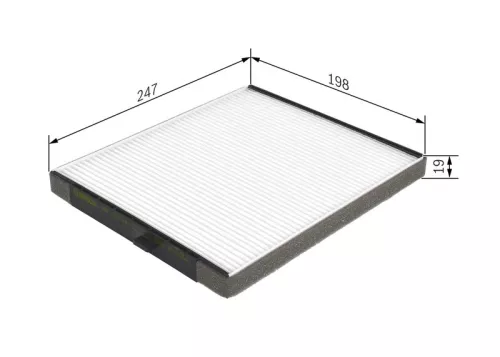 Filter, cabinelucht BOSCH 1 987 432 241)