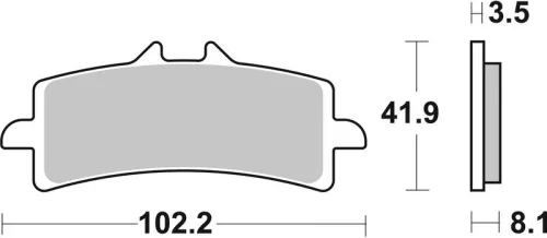 Remblokkenset, schijfrem BREMBO 07BB37SA)